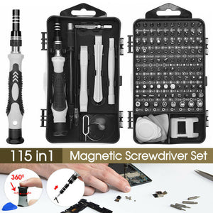 Precision Screwdriver 115 IN 1 Set Torx Computer PC Phone Watch Repair Tool Kit