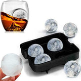 Large Ice Cube Tray Ball Maker Big Silicone Mold Sphere Whiskey Round Mould DIY