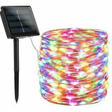 10m/20m LED Solar Fairy String Light Copper Wire Waterproof Garden Outdoor Decor