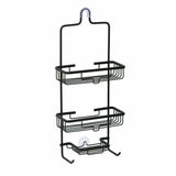 3 Tier Bathroom Shower Caddy Black Aluminum Hanging Rack Shampoo Storage Shelf