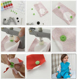 1500xPress Stud Set Snap Kits Plastic Craft Buttons T5 Snaps Fastener Plier Tool