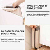 Hanging Folding Waste Bin Kitchen Garbage Can Cabinet Rubbish Container Box Home