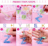 172x Alphabet Number Silicone Pendant Necklace Jewelry Resin Mould Casting Craft