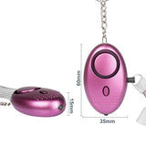 3X 140dB Personal Alarm Self-defense Keychain Emergency Siren Song Safety Torch