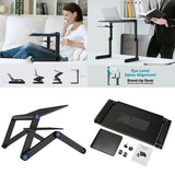 Portable Foldable Laptop Stand Desk Table Tray Adjustable Sofa Bed Mouse Pad