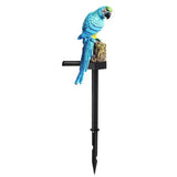 Decor Lamp Solar Torch Led Parrot Light Waterproof Garden Yard Lantern Bird Path