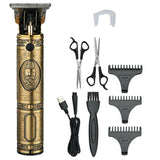 Men's USB Electric Hair Clippers Trimmer Beard Shaver Cordless Groomer Kit