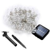 80 LED Solar Powered Fairy String Lights Outdoor Garden Party Wedding Xmas