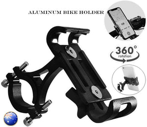 360° Aluminum Motorcycle Bike Bicycle Holder Handlebar Cell Phone GPS MTB Mount