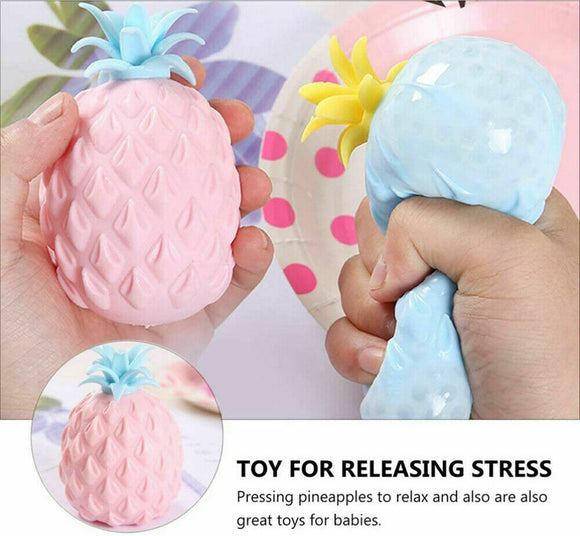 3D Pineapple Squeeze Ball Stress Relief Autism Anxiety Sensory Fidget Toy