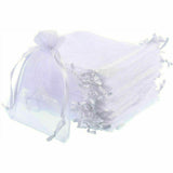 200Pcs Organza Bag Sheer Bags Jewellery Wedding Candy Packaging Gift 12cm x 9cm