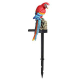 Decor Lamp Solar Torch Led Parrot Light Waterproof Garden Yard Lantern Bird Path