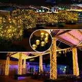 Solar Fairy String Lights 100/200/500 LED Outdoor Garden Christmas Party Decor