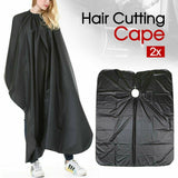 2x Black Hair Cutting Cape Pro Salon Barber Hairdressing Gown Haircut Apron