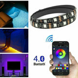 Bluetooth 5M RGB LED Strip Lights 5050 5V USB Color Changing TV PC Back Light