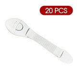 20Pcs Child Kids Baby Safety Lock For Door Drawers Cupboard Cabinet Adhesive