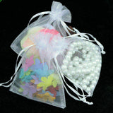 200Pcs Organza Bag Sheer Bags Jewellery Wedding Candy Packaging Gift 12cm x 9cm