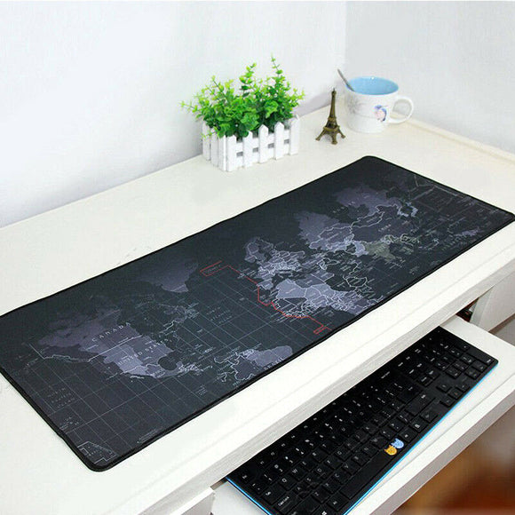 World Map Mousepad Mouse Pad Mat Gaming Laptop Computer 30x80