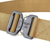 Mens Canvas Outdoor Tactical Belt Heavy Duty Army Waist Web Strap Waistband