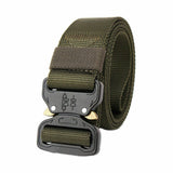 Mens Canvas Outdoor Tactical Belt Heavy Duty Army Waist Web Strap Waistband