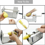 Potato Twister Tornado Slicer Cutter Vegetable Spiral Machine Stainless Steel