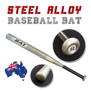 32" Steel alloy Silver Baseball Bat Racket Softball Outdoor Sports Lightweight