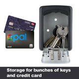 Wall Mounted High Security Steel Storage 4 Digit Key Box With Combination Lock