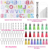 172x Alphabet Number Silicone Pendant Necklace Jewelry Resin Mould Casting Craft