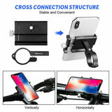 Mobile Phone Holder 360° Rotation Mount Alloy Motorcycle Bicycle Bike Aluminum