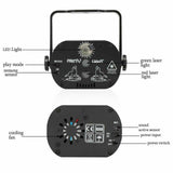 60 Pattern Laser Projector Stage Light LED RGB Party KTV Club DJ Disco Lights
