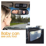 Car Baby Child Seat Inside Mirror View Back Safety Rear Ward Facing