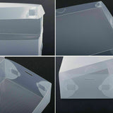 20x Clear Shoe Storage Transparent Box Foldable Stackable Plastic Boxes Organize