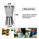 Cocktail Shaker Set Maker Mixer Martini Spirits Bar Strainer Bartender Kit 5PCS