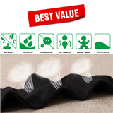 6X MENS BAMBOO Fiber WORK SOCKS Odor Soft Cushion Resistant Bulk Natural Healthy