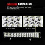 20inch LED Light Bar Slim Dual Row Spot Combo Beam 4X4 Offroad