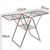 Clothes Airer Drying Rack Laundry Dryer Garment Hanger Foldable Shelves Stand