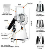 3in1 Multi-function Food Vegetable Manual Rotary Drum Grater Chopper Slicer Tool