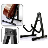 Folding Guitar Stand Floor Rack Electric Acoustic Bass Gig Holder