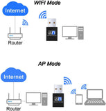 USB Wireless N WiFi Adapter Dongle Network LAN Card 802.11n 300Mbps Windows 10