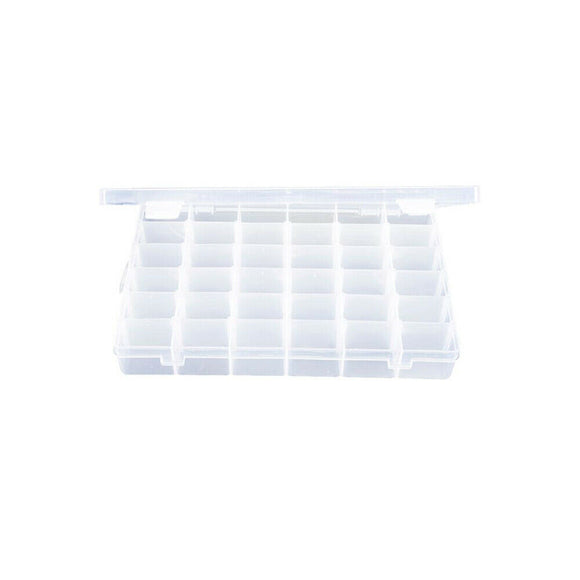 36 Compartment Storage Box Jewelry Organizer Container Case Removable Dividers