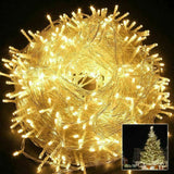 224 LED Fairy Lights Warm White Garden Party Power Wedding String Curtain Lamp