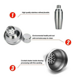 Cocktail Shaker Set 12Pcs Mixer Martini Strainer Bartender Kit Spirits Maker Bar