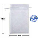 200Pcs Organza Bag Sheer Bags Jewellery Wedding Candy Packaging Gift 12cm x 9cm