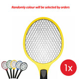 Electronic Fly Swatter Mosquito Bug Insect Kill Zapper Racket Randomly Colour