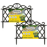 2x Plastic Garden Edging Plant Flower Border edging Fence Maintenance