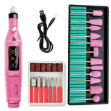 Electric Nail Drill Bits 24File Tool Kit Machine Acrylic Manicure Art Pen Shaper