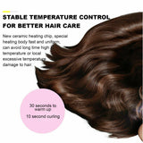 Auto Cordless Rotating Hair Curler Hair Waver Curling Iron Wireless LCD Ceramic