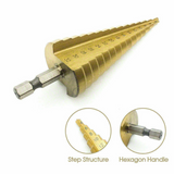 3pcs Large HSS 4-12/20/32mm Steel Step Cone Drill Titanium Bit Set Hole Cutter