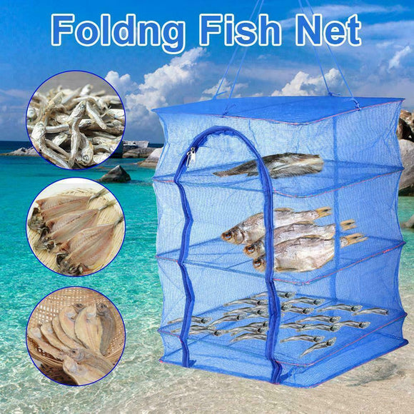 3Tiers Air Drying Net Vegetable Dehydrator Fruit Meat Fishing Jerky Food Beef