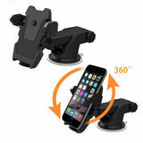 Universal 360° 2 in 1 Car Windshield Holder Cradle GPS Mobile Smart Phone Mount